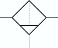 Filtr sprężonego powietrza MULTIFIX G1/4, zbiornik poliwęglan, automatyczny spust kondensatu, wielkość 0