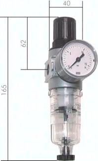 Filtroreduktor MULTIFIX G1/4, 0,1-3 bar, zbiornik metalowy, wielkość 0