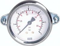 Manometr tablicowy z uchwytami bocznymi D40, 0 - 16 bar