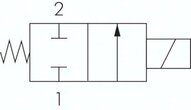 Elektrozawór 2/2 G 2" (NC), NBR, NBR. 230 V AC, Ex