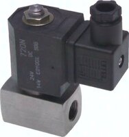 Elektrozawór 2/2 G 1/4 (NC), 12 V DC, stal nierdzewna