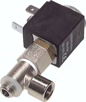 2/2-drogowy zawór elektromagnetyczny G 1/8" (gwint wew.) -> G 1/8" (gwint zew.)