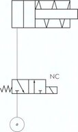 3/2-drogowy zawór elektromagnetyczny G 1/8" (gwint zew.) -> 6 mm (zlacze wtykowe