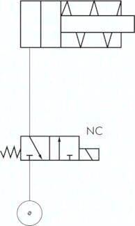 3/2-drogowy zawór elektromagnetyczny G 1/8" (gwint wew.) -> G 1/8" (gwint zew.)