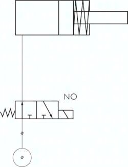3/2-drogowy zawór elektromagnetyczny G 1/8" (gwint zew.) -> G 1/8" (gwint wew.)