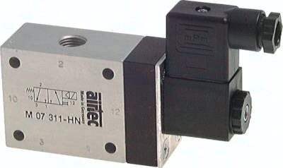 Elektrozawór 3/2 G 1/8 (NO), powrót sprężyną, 24 V DC