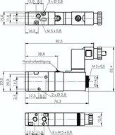Elektrozawór 3/2 M5 (NO), 24 V DC