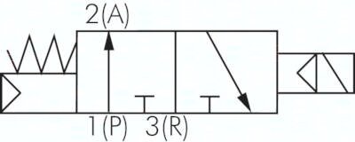 Elektrozawór 3/2 M5 (NO), 24 V DC