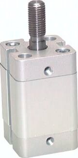 Siłownik kompaktowy jednostronnego działania UNITOP, pchający, D80x25, gwint zewnętrzny - Air-com