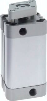 Siłownik dwustronnego działania ISO21287, z dwustronnym tłoczyskiem, D100x30 - Airtec