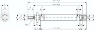 Siłownik ISO6432 z magnesem, dwustronnego działania, D25x80 - EMC