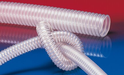 Antystatyczny wąż poliuretanowy, superciężki, odporny na mikroby AIRDUC® PUR 356 AS średnica wewn. 203 mm dł. 15 m