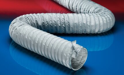 Wąż wysokotemperaturowy, wąż z profilem zaciskowym, wielowarstwowy, z izolacją, dostosowany do lekkiego nadciśnienia (do +550°C) CP HiTex 485 średnica wewn. 100-102 mm dł. 6 m