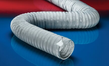 Wąż wysokotemperaturowy, wąż z profilem zaciskowym, wielowarstwowy, z izolacją, dostosowany do lekkiego nadciśnienia (do +700°C) CP HiTex 486 średnica wewn. 300 mm dł. 6 m