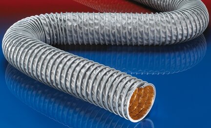 Wąż wysokotemperaturowy, wąż z profilem zaciskowym, (do +400°C) CP Kapton® 476 średnica wewn. 170 mm dł. 6 m