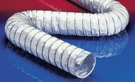 Wąż z profilem zaciskowym, dwuwarstwowy, wysoce odporny na chemikalia (do +270°C) CP PTFE/GLASS-INOX 471 średnica wewn. 315 mm dł. 3 m