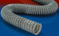 Wąż PVC z profilem zaciskowym, (do +120°C) CP PVC 466 HT średnica wewn. 38 mm dł. 6 m