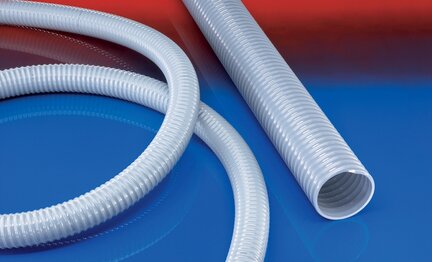 Wąż PVC, super ciężki, elast. w niskiej temp. (do -40°C) NORPLAST® PVC 389 SUPERELASTIC PLUS średnica wewn. 75-76 mm dł. 25 m