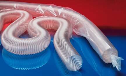 Antystatyczny wąż poliuretanowy, super lekki, odporny na mikroby + ciężkopalny PROTAPE® PUR 301 AS średnica wewn. 254 mm dł. 5 m