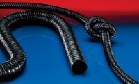 Antystatyczny wąż poliuretanowy, lekki, czarny PROTAPE® PUR 330 AS BLACK średnica wewn. 80 mm dł. 10 m