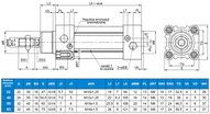 Siłownik ISO15552 D32x80 zabezpieczony przed obrotem