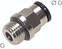Złączka prosta wtykowa G1/8-6 metalowa
