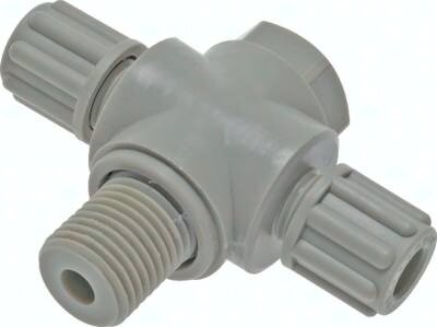 Trójnik T gw. zew. G1/2-6x4 PVDF typ 1