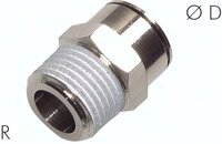 Złączka prosta wtykowa R3/8-14 metalowa