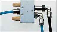 Złączka kątowa wtykowa długa G1/8-6 metalowa (+150°C)
