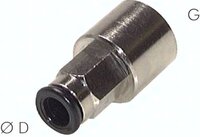 Złączka prosta wtykowa G3/8-10 gw. wew. metalowa