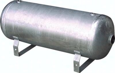 Zbiornik sprężonego powietrza, poziomy, 500 l, 0 - 16 bar, ocynkowany - Air-com