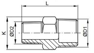 Nypel gwintowany 2"x2" - Air-Com