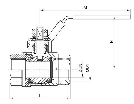 Zawory kulowe ECO LINE, ze stali nierdzewnej (AISI 304/316), PN63 - Air-Com