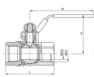 Zawór kulowy EASY LINE G 2", stal nierdzewna (AISI304/316)