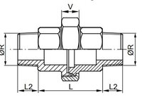 Śrubunki gwintowane z uszczelnieniem stożkowym, z gwintem zewnętrznym, ze stali nierdzewnej (AISI316), PN16