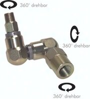 Z (3 osie) srubunek obrotowy NPT 3/8"(gwint zew.)-NPT 1/2"(gwint wew.)
