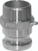 Wtyczka Kamlock (F) NPT 3/4"(gwint zew.), Stal szlachetna (1.4408)