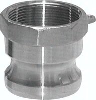 Wtyczka Kamlock (A) NPT 4"(gwint wew.), Stal szlachetna (1.4408)