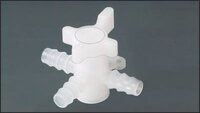 Zawór do węży laboratoryjnych  3-drogowy (PVDF), 10 mm, forma T