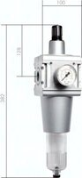Filtroreduktor do sprężonego powietrza MULTIFIX G3/4, 0,5 - 10 bar, wersja bezpieczna, wielkość 5