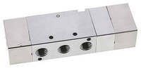 Zawór pneumatyczny 5/3 G 1/4" (pilot G 1/8") w poł. środkowym odcięty, seria RV30