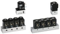 Elektrozawory 3/2 M5 - G 1/8" NO/NC, powrót sprężyną, seria MS-18/MS-20 - Airtec