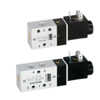 Elektrozawory 5/3 G 1/8" - G 1/2", seria M-04 do M-22 - Airtec