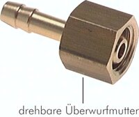 Tuleja weza, z nakretka G 3/4"-19 (3/4")mm, Mosiadz niklowany