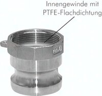 Wtyki do złącza Camlock z gwintem wewnętrznym zgodne z EN 14420-7, typ A (AF) - Air-Com