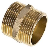 Doppelnippel, G 1-1/4"-G 1-1/4", flach dichtend, Mosiadz