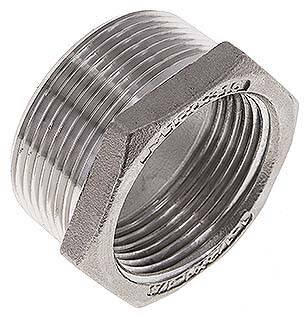 Nypel redukcyjny NPT 1-1/2"(gwint zew.)-NPT 1-1/4"(gwint wew.), 1.4408