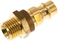 Wtyk zlacza (sr. znam.7,2) G 1/4"(gwint zew.), braz, trójkat 12,5 mm