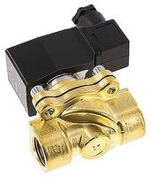 Elektrozawór bezpośredniego działania  2/2 (NC) G 1/2, Viton, 12 V DC