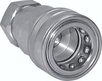 Szybkozłączki hydrauliczne z gwintem wewnętrznym ISO7241-1B, stal nierdzewna - Air-Com